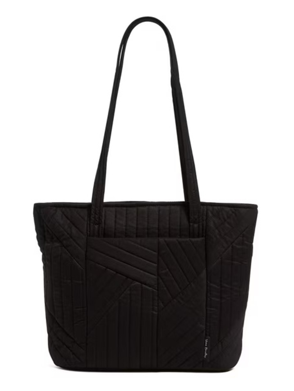 Vera Bradley Black Quilted Small Vera Tote Bag